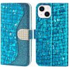 Puzdro na iPhone 14 Plus Glitter modré Puzdro na iPhone 14 Plus Glitter modré