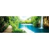 DIMEX | Fototapeta do kuchyne Relax v lese KI-180-034 | 180 x 60 cm | zelená, modrá, hnedá + Samolepiace fototapety do kuchyne DIMEX Relax v lese KI-180-034 v rozmere 180 x 60 cm DIMEX | Fototapeta do kuchyne Relax v lese KI-180-034 | 180 x 60 cm | zelená, modrá, hnedá + Samolepiace fototapety do kuchyne DIMEX Relax v lese KI-180-034 v rozmere 180 x 60 cm