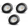 Aigostar B.V. Aigostar - SADA 3x LED zapustené stropné svietidlo 1xGU10/4,5W/230V 6500K čierna B10307OT2 + záruka 3 roky zadarmo Aigostar B.V. Aigostar - SADA 3x LED zapustené stropné svietidlo 1xGU10/4,5W/230V 6500K čierna B10307OT2 + záruka 3 roky zadarmo
