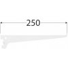 Velano WSS Lišta systémová konzolová jednoduchá 250mm biela Velano WSS Lišta systémová konzolová jednoduchá 250mm biela