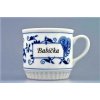 Cibulák – Hrnček s nápisom Babička – originál cibuľový porcelán 1. akosť Cibulák – Hrnček s nápisom Babička – originál cibuľový porcelán 1. akosť