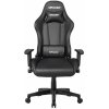 MERCURY Herná stolička MRacer koženka, čierna MERCURY Herná stolička MRacer koženka, čierna