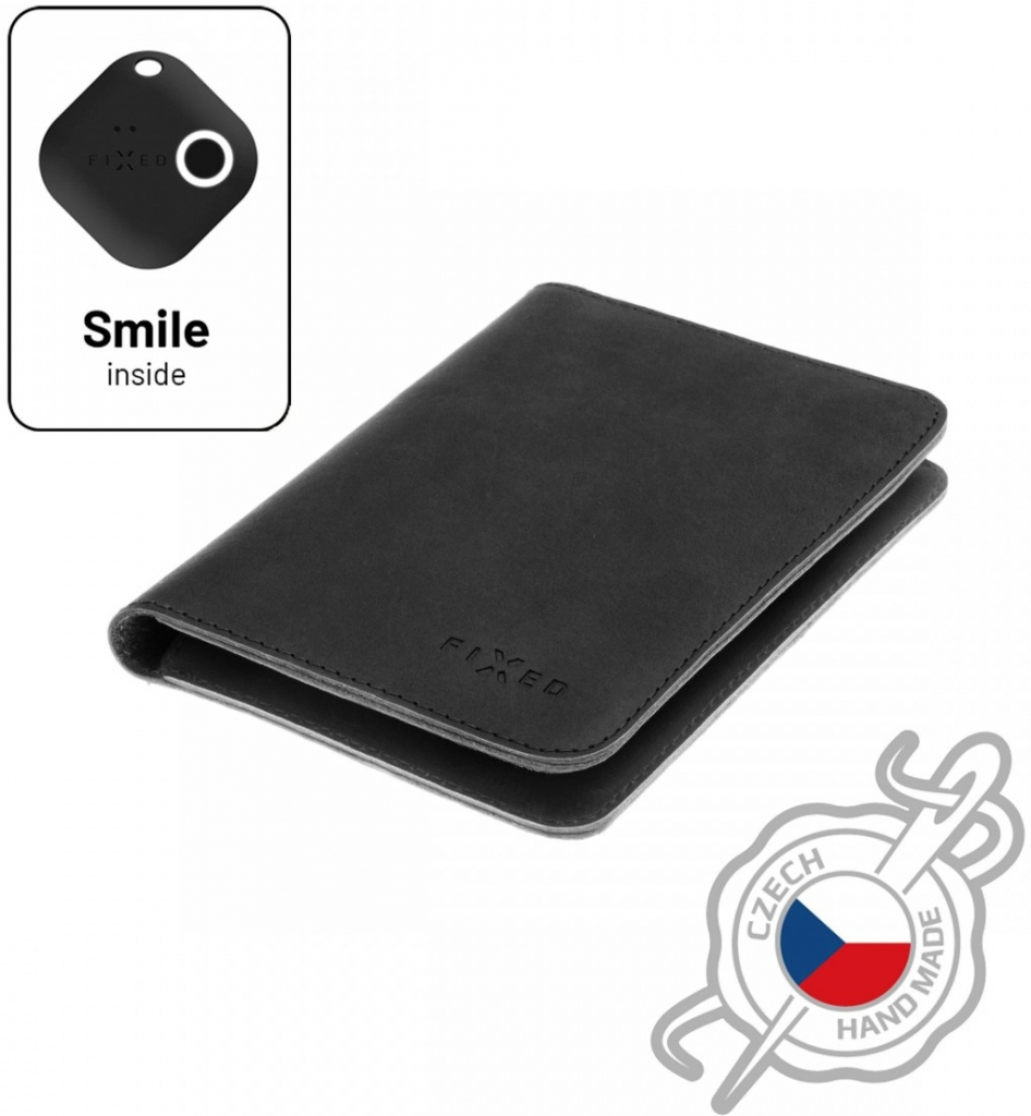 Fixed kožená peňaženka Smile Passport se smart trackerem Smile PRO černá FIXSM SP2 BK černá