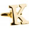 Bubibubi manžetový gombík zlaté písmeno K Bubibubi manžetový gombík zlaté písmeno K
