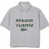 Lacoste Cotton Pique Print Polo Shirt grey Lacoste Cotton Pique Print Polo Shirt grey