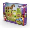 Schleich 42432 Set žriebä a Quarter kôň so šteniatkom a doplnkami Schleich 42432 Set žriebä a Quarter kôň so šteniatkom a doplnkami