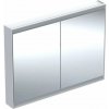 Geberit ONE Zrkadlová skrinka s LED osvetlením, 120x90x15 cm, 2 dvierka, hliník 505.815.00.1 Geberit ONE Zrkadlová skrinka s LED osvetlením, 120x90x15 cm, 2 dvierka, hliník 505.815.00.1