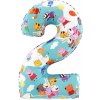 BP Balónik fóliový narodeninové číslo 2 - Peppa Pig 66 cm BP Balónik fóliový narodeninové číslo 2 - Peppa Pig 66 cm
