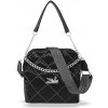 Dámska, čierna prešívaná, vodeodolná bočná taška Zellia 24043, taška cez rameno 25 x 22 x 10 cm Dámska, čierna prešívaná, vodeodolná bočná taška Zellia 24043, taška cez rameno 25 x 22 x 10 cm
