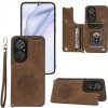 Kožený kryt MANDALA na Huawei P50 - Hnedá Kožený kryt MANDALA na Huawei P50 - Hnedá