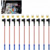 10 KUSOV Micro 2 Poistkové Odbočky 12V Adaptér poistky do auta 10 KUSOV Micro 2 Poistkové Odbočky 12V Adaptér poistky do auta