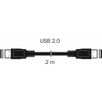 Kábel USB 2.0 A/A 2m