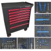 BLACKTOOL Dielenský vozík Boxer s CRV náradím 245 ks, 7 zásuviek, Bočná skrinka BLACKTOOL Dielenský vozík Boxer s CRV náradím 245 ks, 7 zásuviek, Bočná skrinka