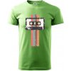 Retro kazeta - pruhy - Klasické pánske tričko vyššej gramáže - 4XL ( Trávová zelená ) Retro kazeta - pruhy - Klasické pánske tričko vyššej gramáže - 4XL ( Trávová zelená )