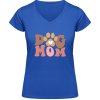 Soft-Style V Tričko Gildan - Dizajn Psia mama s labkou - Royal Blue - M - Dámske Soft-Style V Tričko Gildan - Dizajn Psia mama s labkou - Royal Blue - M - Dámske