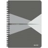 Leitz Office blok A5 štvorčekový PP obálka sivá 90 listov