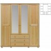 Drewmax Skříň SF130 Moření Ořech Drewmax Skříň SF130 Moření Ořech