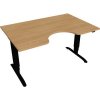 Hobis Pracovný stôl Motion Ergo, ZO, 3S, 140x61-128,x90 cm, dub/čierna Hobis Pracovný stôl Motion Ergo, ZO, 3S, 140x61-128,x90 cm, dub/čierna