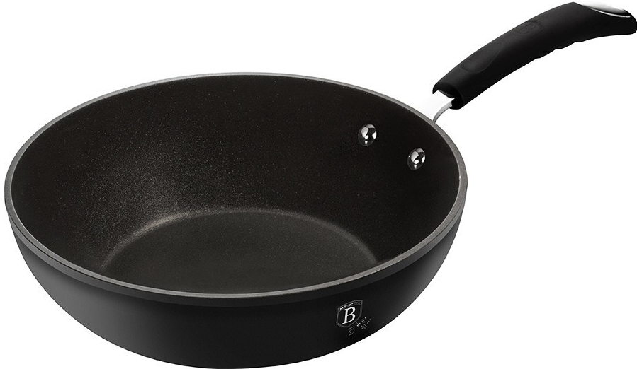 BERLINGERHAUS Panvica WOK s titánovým povrchom Black Professional Line BH-6126 28 cm