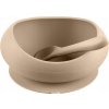 Zopa Silicone Tableware Set silikónová miska s prísavkou 1 ks lyžička 1 ks