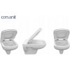 Cersanit COLOUR WC sedátko duroplast / antibakteriálne, biela, K98-0092 Cersanit COLOUR WC sedátko duroplast / antibakteriálne, biela, K98-0092