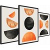 Plagát Abstrakcie - Moderné Plagáty Triptych umenie bez rámu 50 x 70 cm