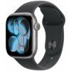 Apple Watch Series 11 Cellular 42 mm Kozmický sivý hliník s čiernym športovým remienkom M/L MF8C4WF/A Apple Watch Series 11 Cellular 42 mm Kozmický sivý hliník s čiernym športovým remienkom M/L MF8C4WF/A