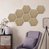 RE-DESIGN, Čalúnený panel, Hexagon, 30x26cm, 1ks Farba: Cappuccino RE-DESIGN, Čalúnený panel, Hexagon, 30x26cm, 1ks Farba: Cappuccino