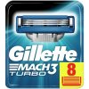 Gillette Mach3 Turbo náhradné hlavice 8 kusov, pre mužov