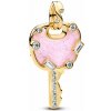PANDORA visiaci prívesok Veľký opaleskujúci ružový kľúč lásky 764349c01 PANDORA visiaci prívesok Veľký opaleskujúci ružový kľúč lásky 764349c01