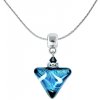 Lampglas Pôvabný náhrdelník sea wave triangle s rýdzim striebrom v perle NTA12