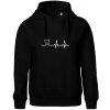 EKG zuby - Oversized mikina dámská Moon - kratšia + širšia - XS ( Čierna ) EKG zuby - Oversized mikina dámská Moon - kratšia + širšia - XS ( Čierna )
