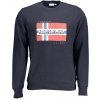 Pánska Mikina bez zipsu NAPAPIJRI - Modrá Farba: Modrá, Veľkosť: 2XL Pánska Mikina bez zipsu NAPAPIJRI - Modrá Farba: Modrá, Veľkosť: 2XL