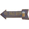 Ceduľa Ice Cold Beer 46x16 cm Plechová tabuľa Ceduľa Ice Cold Beer 46x16 cm Plechová tabuľa