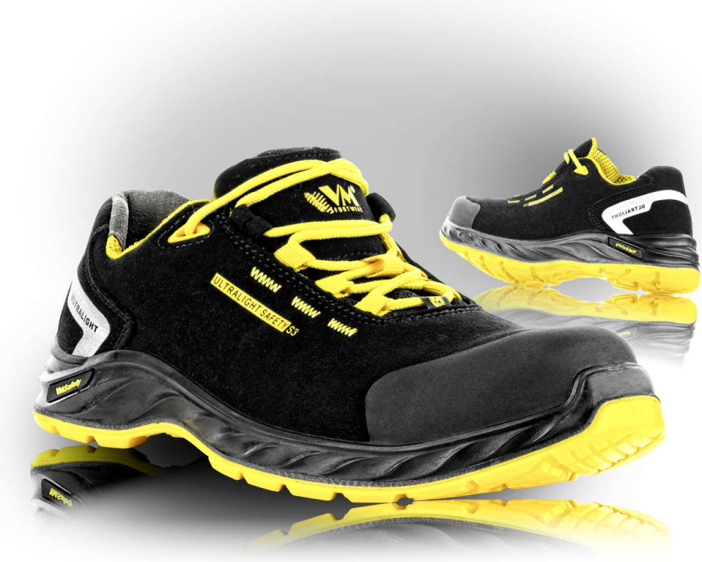 VM Footwear CALIFORNIA S3 ESD obuv Čierna-Žltá