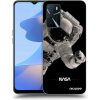 Picasee silikónový čierny obal pre OPPO A16 - Astronaut Big Picasee silikónový čierny obal pre OPPO A16 - Astronaut Big