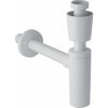 Geberit Príslušenstvo Zápachová uzávierka s deliacou stenou na umývadlo, vývod vodorovný, d 40 mm, G 1 1/4, alpská biela 151.035.11.1