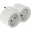 Legrand Adaptér 049431 16A 230V 2X2P+T IP20 čelný biela/svetlosivá Legrand Adaptér 049431 16A 230V 2X2P+T IP20 čelný biela/svetlosivá