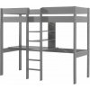 Sivá vyvýšená detská posteľ 90x200 cm Pino - Vipack Sivá vyvýšená detská posteľ 90x200 cm Pino - Vipack