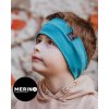 Detská merino čelenka - Petrolejová Veľkosť: 3 Detská merino čelenka - Petrolejová Veľkosť: 3