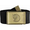 Fjällräven Canvas Brass Belt 4 cm., Farba BLACK Fjällräven Canvas Brass Belt 4 cm., Farba BLACK