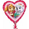 Fóliový balónik srdce Paw Patrol 43cm Fóliový balónik srdce Paw Patrol 43cm