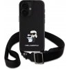 Karl Lagerfeld Saffiano Crossbody Popruh Metal Karl and Choupette pre iPhone 16 Black Karl Lagerfeld Saffiano Crossbody Popruh Metal Karl and Choupette pre iPhone 16 Black