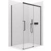 CERANO - Sprchovací kút Lantono L/P - 8 mm - Soft-Close - čierna matná, transparentné sklo - 100x90x195 cm - posuvný CERANO - Sprchovací kút Lantono L/P - 8 mm - Soft-Close - čierna matná, transparentné sklo - 100x90x195 cm - posuvný