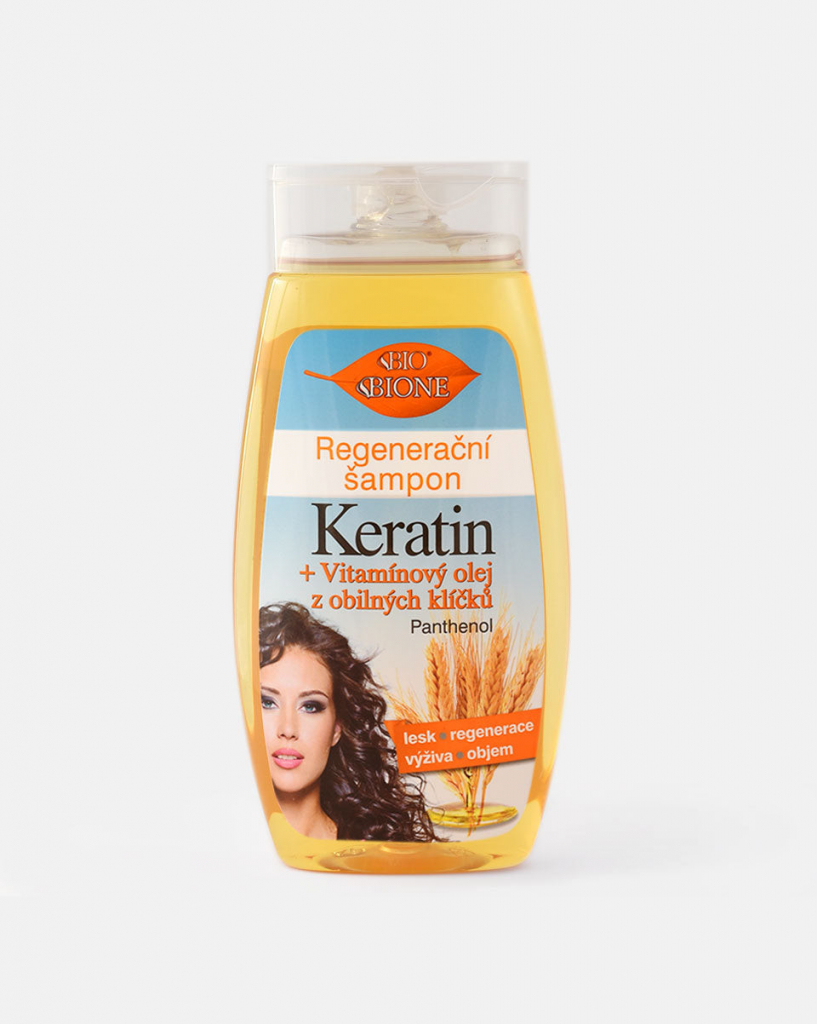 BC Bione obilné klíčky regenerační šampón Keratin 260 ml
