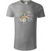 Bicie farebné splash - Tričko z organickej bavlny - 3XL ( Starostrieborná ) Bicie farebné splash - Tričko z organickej bavlny - 3XL ( Starostrieborná )