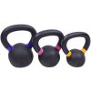 Sada powdercoated kettlebellu Sportago Ironside - 4 + 6 + 8 kg Sada powdercoated kettlebellu Sportago Ironside - 4 + 6 + 8 kg