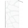 MEXEN/S - KIOTO Sprchová zástena WALK-IN 70x200 cm 8 mm, chróm, biely vzor 800-070-101-01-97 MEXEN/S - KIOTO Sprchová zástena WALK-IN 70x200 cm 8 mm, chróm, biely vzor 800-070-101-01-97