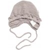 Pletená čiapočka na zaväzovanie bonetka Girl Hand Made Baby Nellys bežová Pletená čiapočka na zaväzovanie bonetka Girl Hand Made Baby Nellys bežová