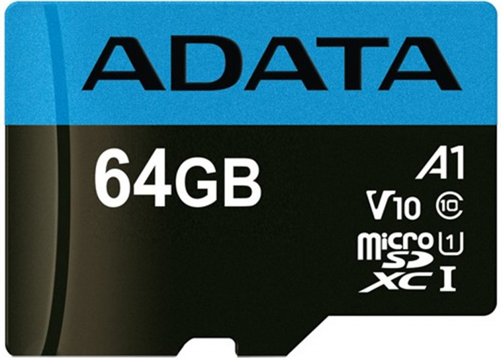 ADATA microSDXC 64GB UHS-I AUSDX64GUICL10-RA1